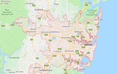 Sydney on Map